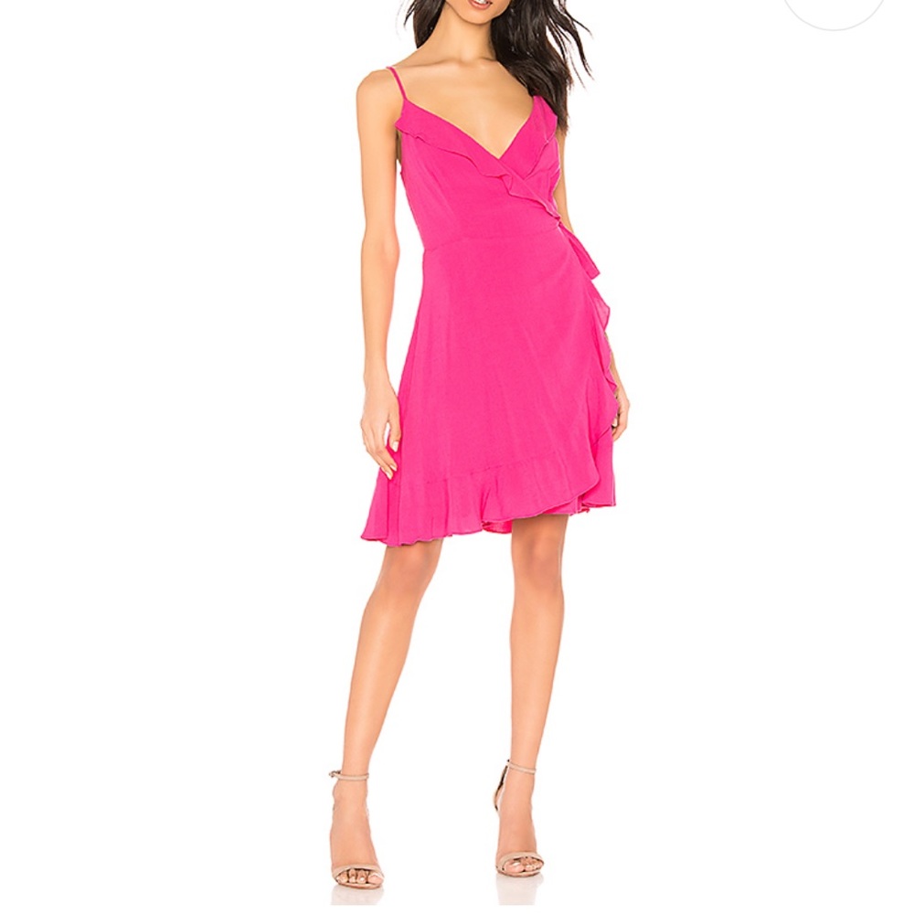 cupcakes and cashmere NWT Pink Catana Wrap Dress S - Picture 1 of 14